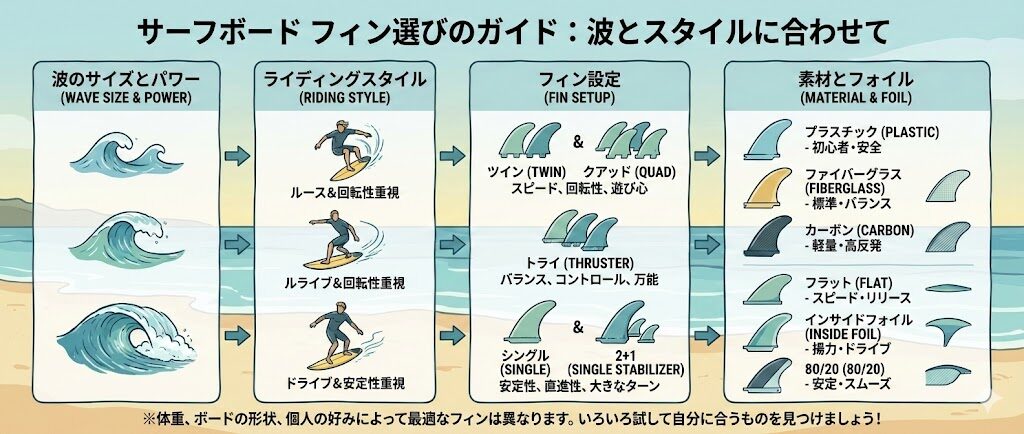 ビーチアクセスのフィン選びで理想のサーフィンライフを（まとめ）