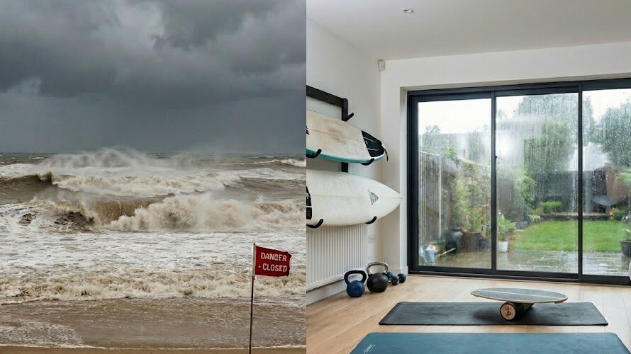 サーフィンが「クローズ」の時の有意義な過ごし方と室内トレーニング